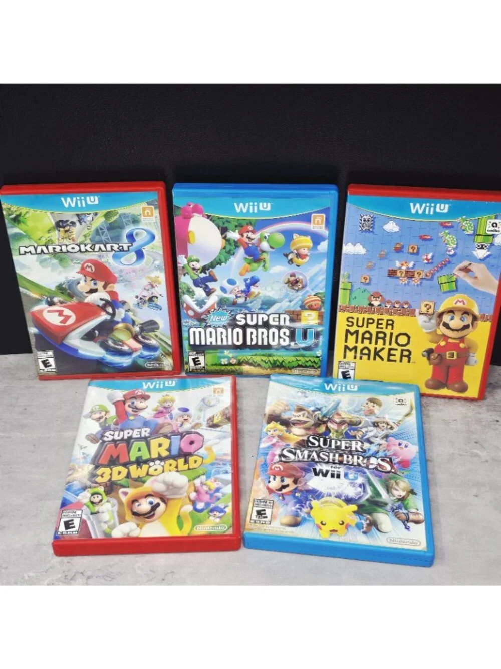 Wii U Mario Lot Games Maker 3D World Mariocart Super Mario Bros U Smash Bros CIB